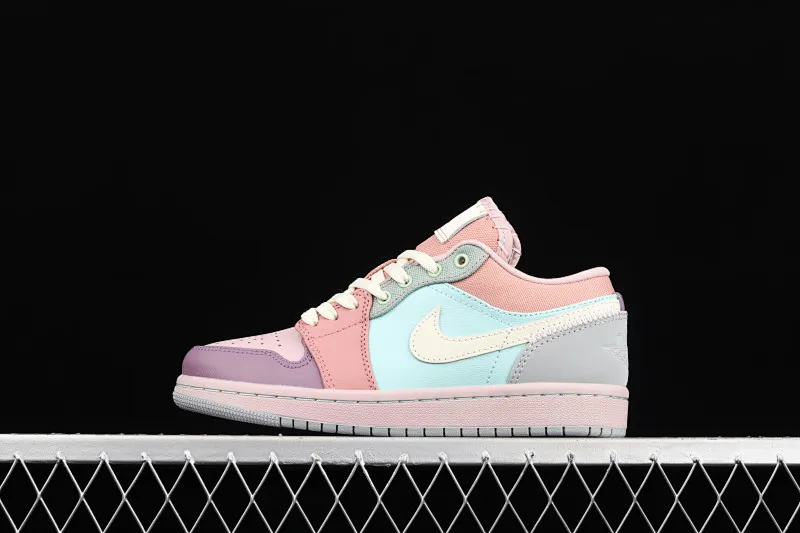 All categories Air Jordan Jordan series basketball shoes Air Jordan 1 Low G version pure original Air Jordan Low SE AJ1 Joe 1 color stitching candy low-top basketball shoes DJ5196-615
